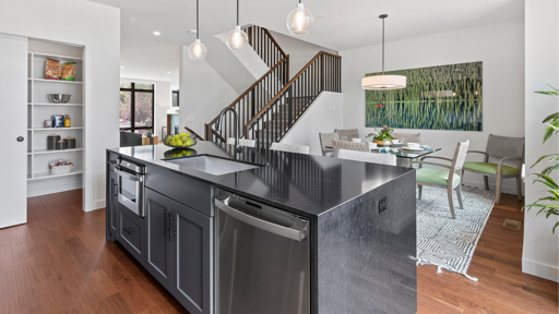 Sleek Waterfall Countertops