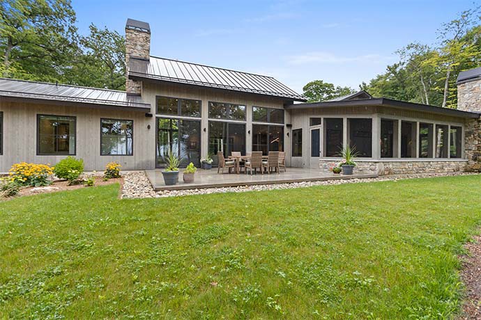 house with garden