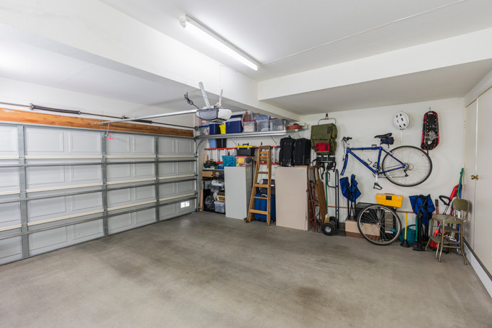 Decluttering as part of a garage makeover.