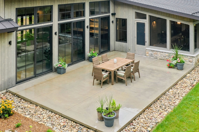 Outdoor space view of a house