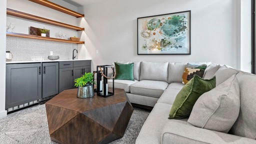 Entertainment Space with Wet Bar