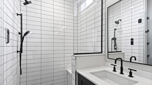 Sleek Shower and Sink