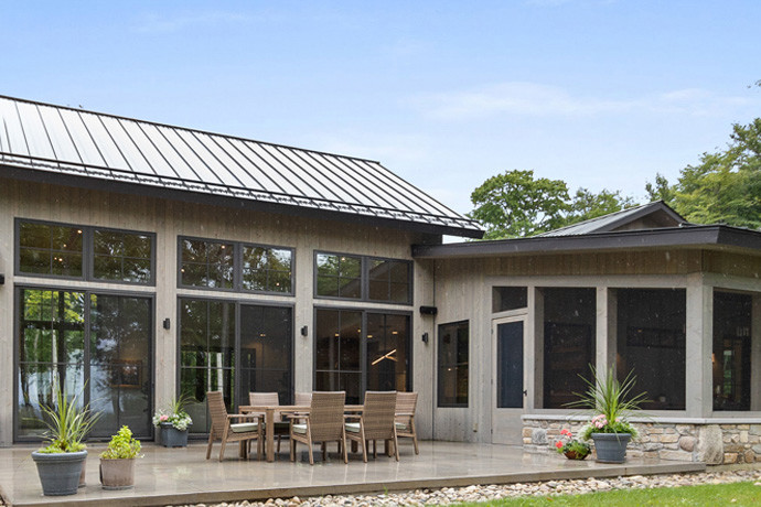 Outdoor space view of a house