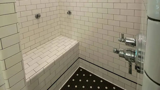 Tiled Spa Shower with Bench